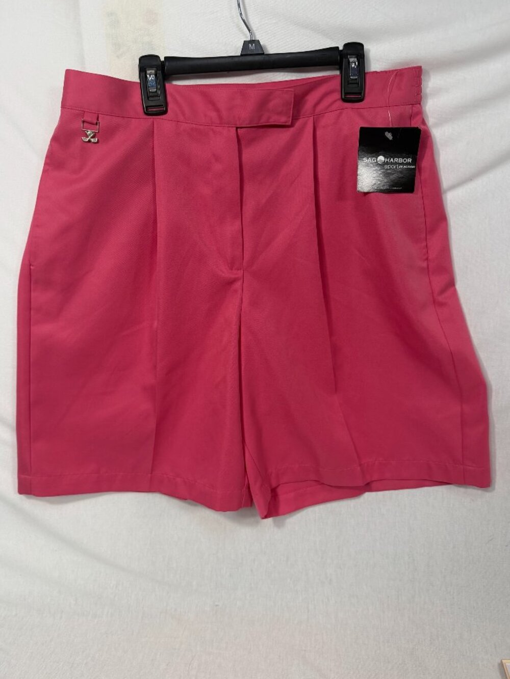 Sag Harbor Sport Pink Pleated Golf Shorts NWT 12 VTG